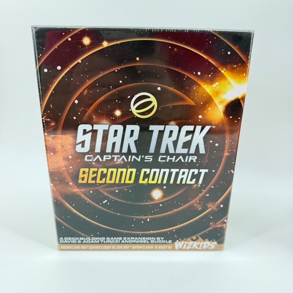 Star Trek Captain's Chair Second Contact Deckbuilding Game Expansion WizKids NEW